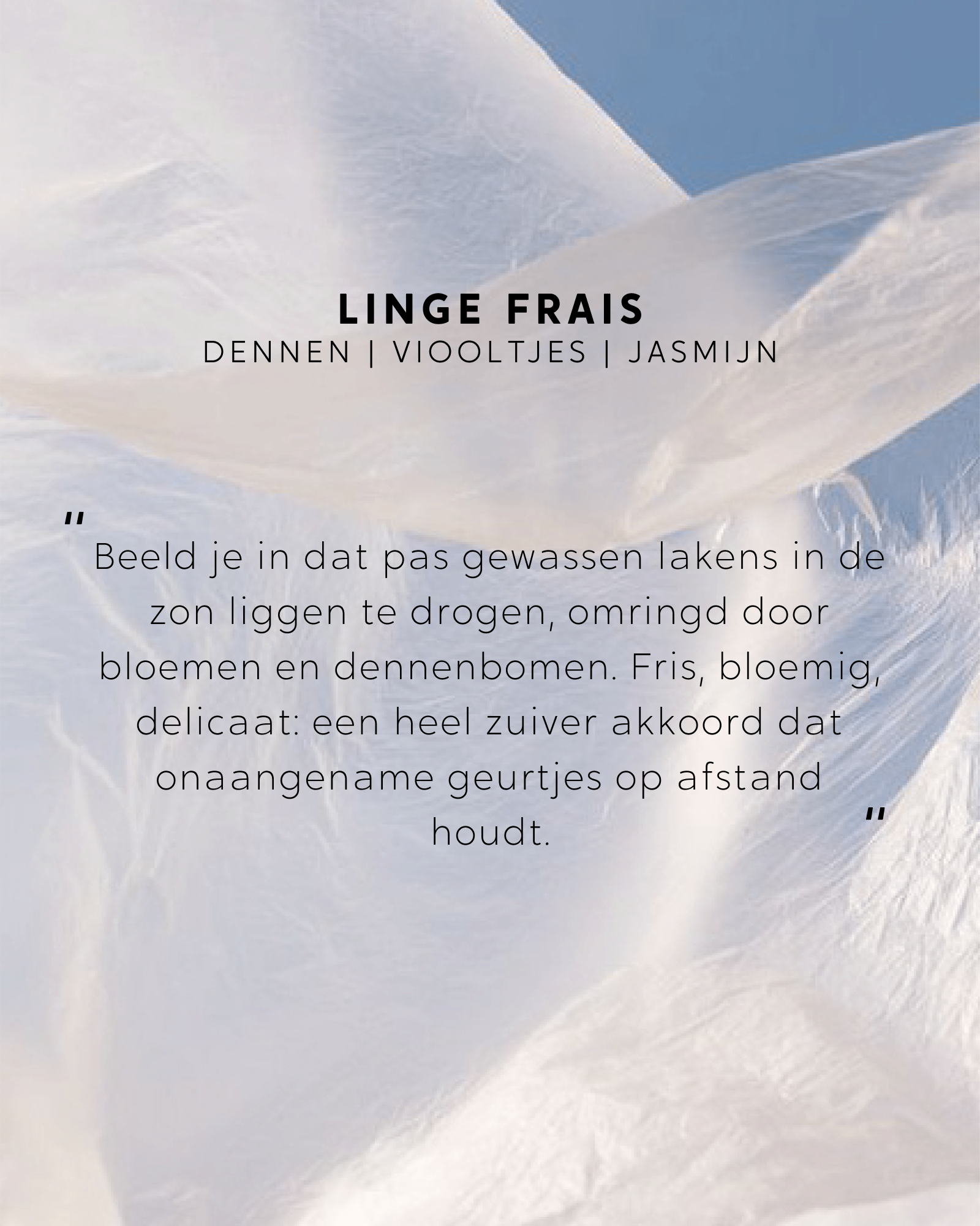 Geurkaars Linge Frais
